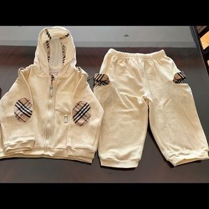 Burberry Baby Beige/Cream Jogging Suit